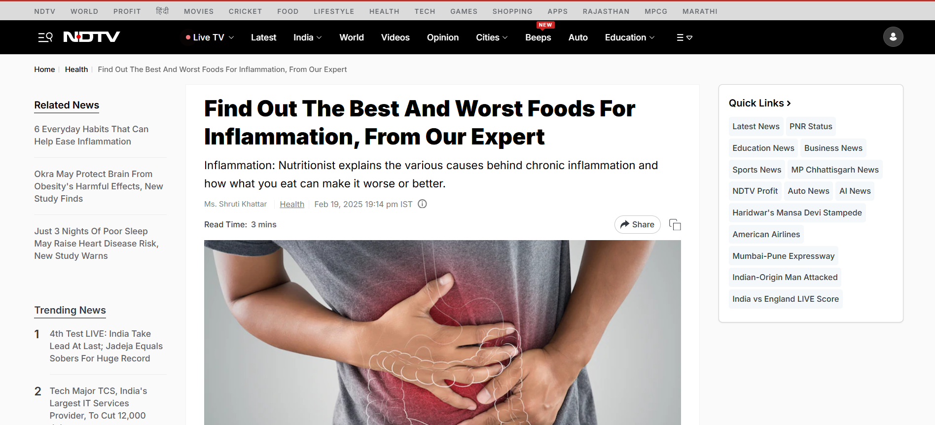 Ndtv Article